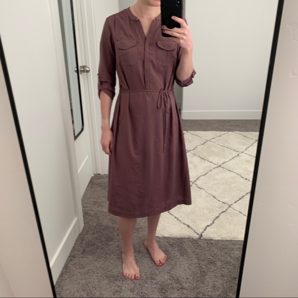 Purple Midi Dress